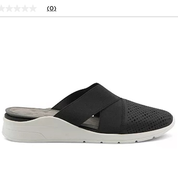 Adrienne Vittadini Black Slip On Mules Kyle Shoes - Picture 11 of 12